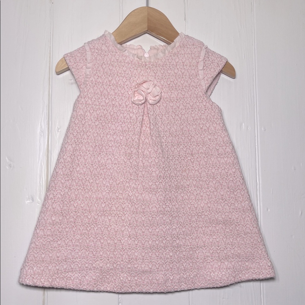 PATACHOU EUC Structured Tweed Lined Dress